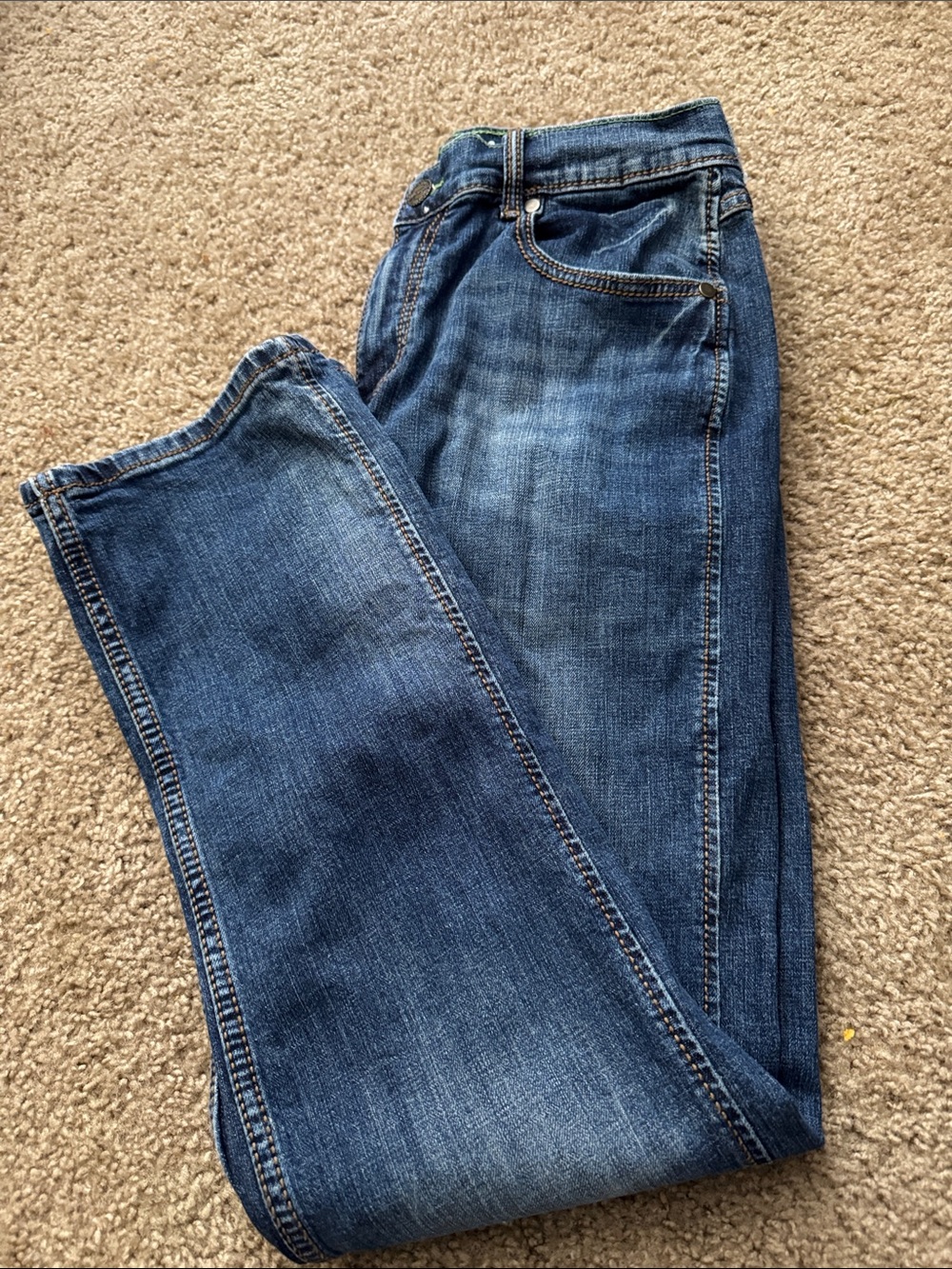 Classic Men's Blue Denim Jeans